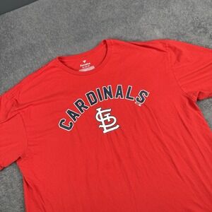 St. Louis Cardinals T-Shirt Mens 2XL Red #49 BELL Majestic MLB Baseball
